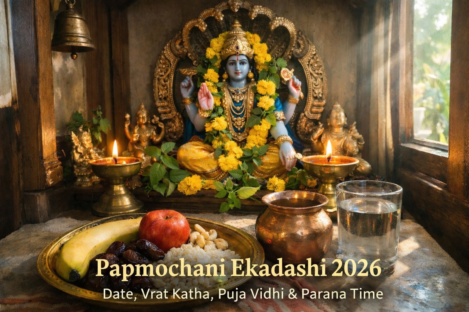 Papmochani Ekadashi 2026 date vrat katha puja vidhi