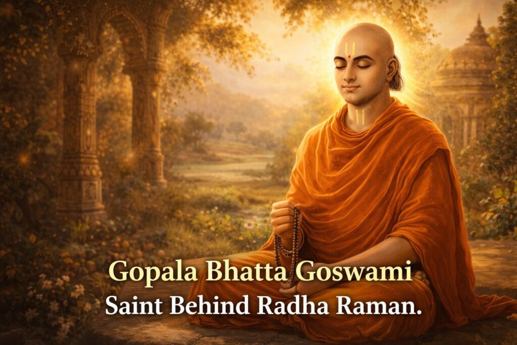 Gopala Bhatta Goswami devotional saint of Vrindavan Radha Raman temple