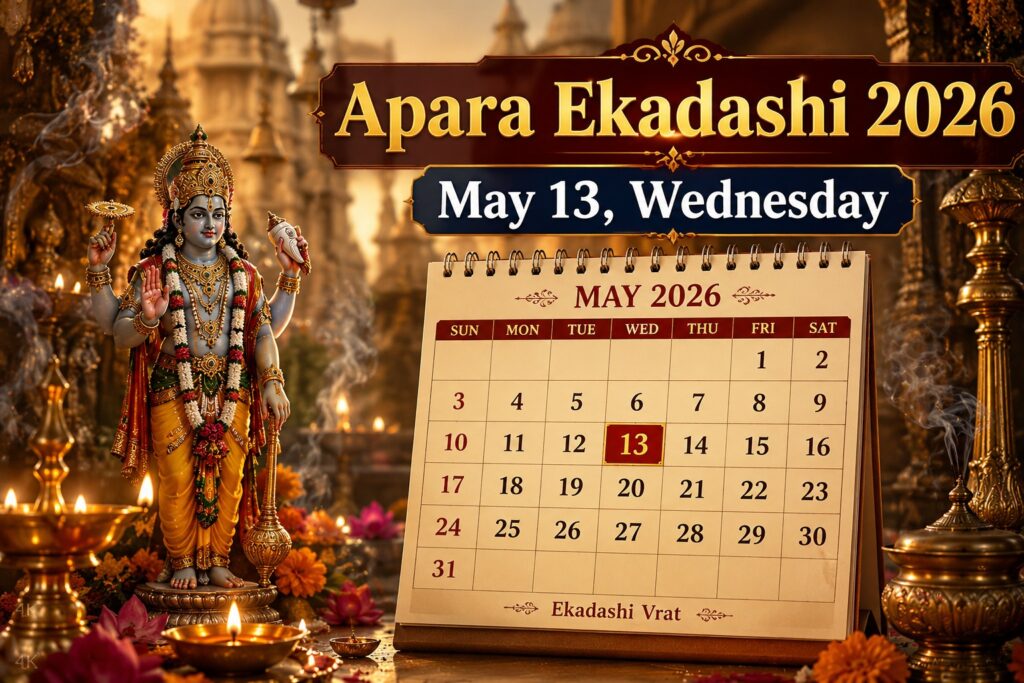 Apara Ekadashi 2026 date and timing calendar image