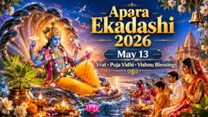 Apara Ekadashi 2026 featured image with Lord Vishnu and devotees observing Ekadashi vrat