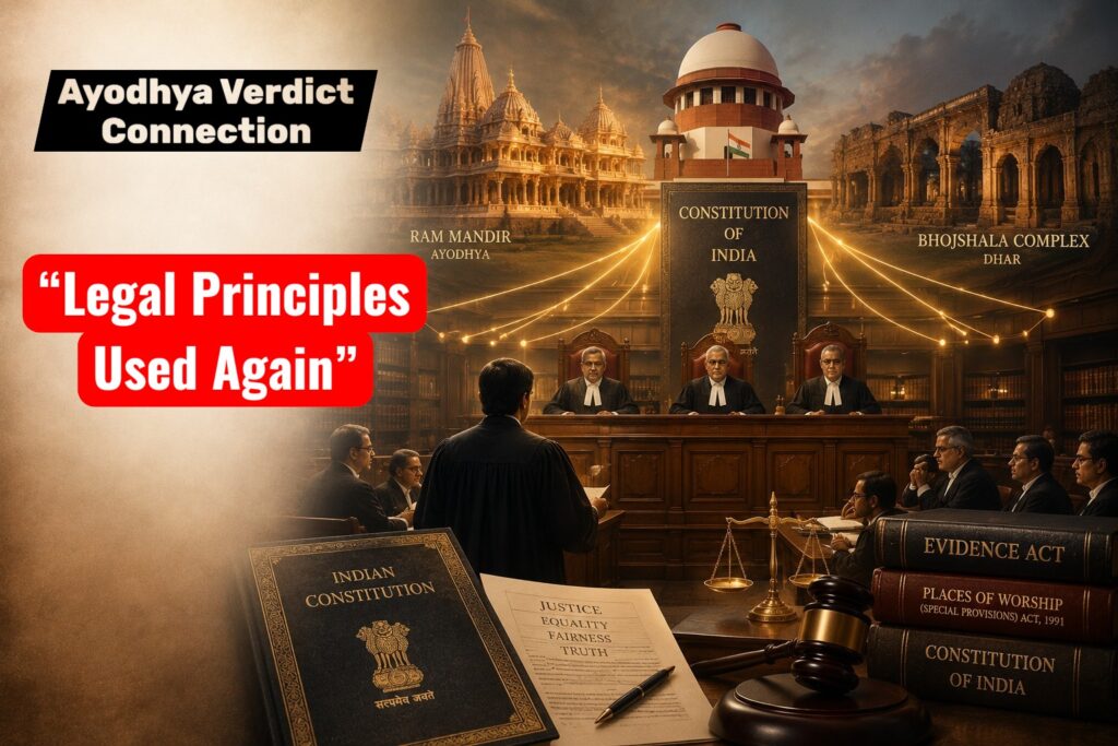 Ayodhya verdict principles used in Bhojshala temple court case decision