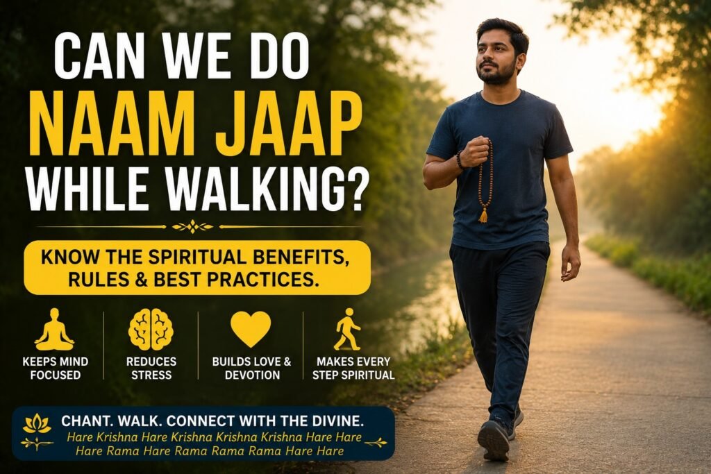 Benefits of Naam Jaap while walking including improved focus, reduced stress, devotion, and spiritual mindfulness