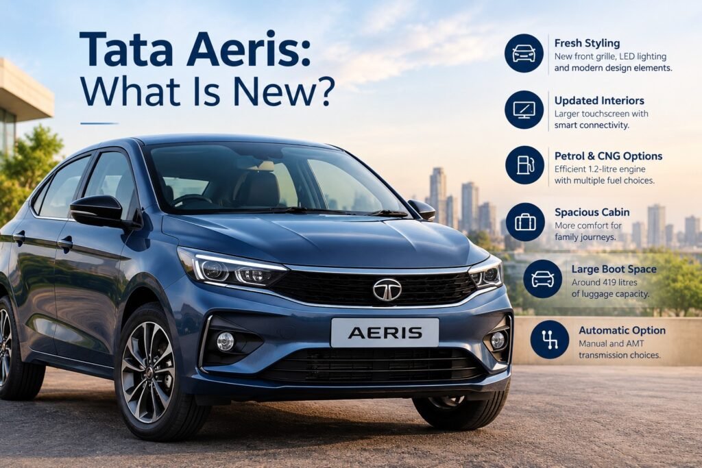 New Tata Aeris compared with Tata Punch and Tata Tiago