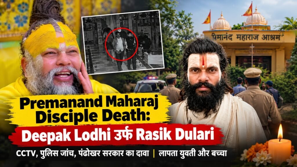 Premanand Maharaj disciple Deepak Lodhi aka Rasik Dulari death case with CCTV footage and police investigation