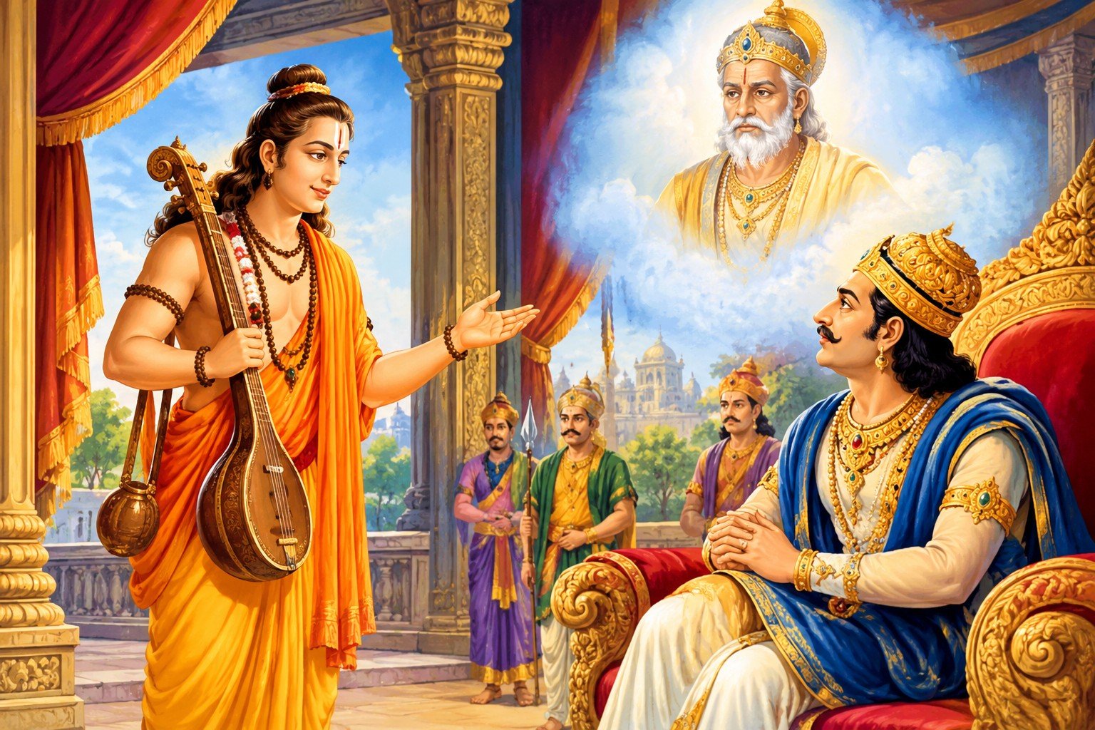 Indira Ekadashi Vrat Katha King Indrasena and Sage Narada