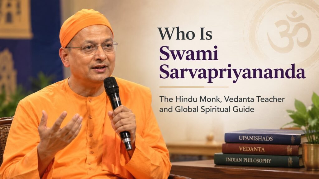 Who is Swami Sarvapriyananda – Hindu monk, Vedanta teacher and spiritual guide